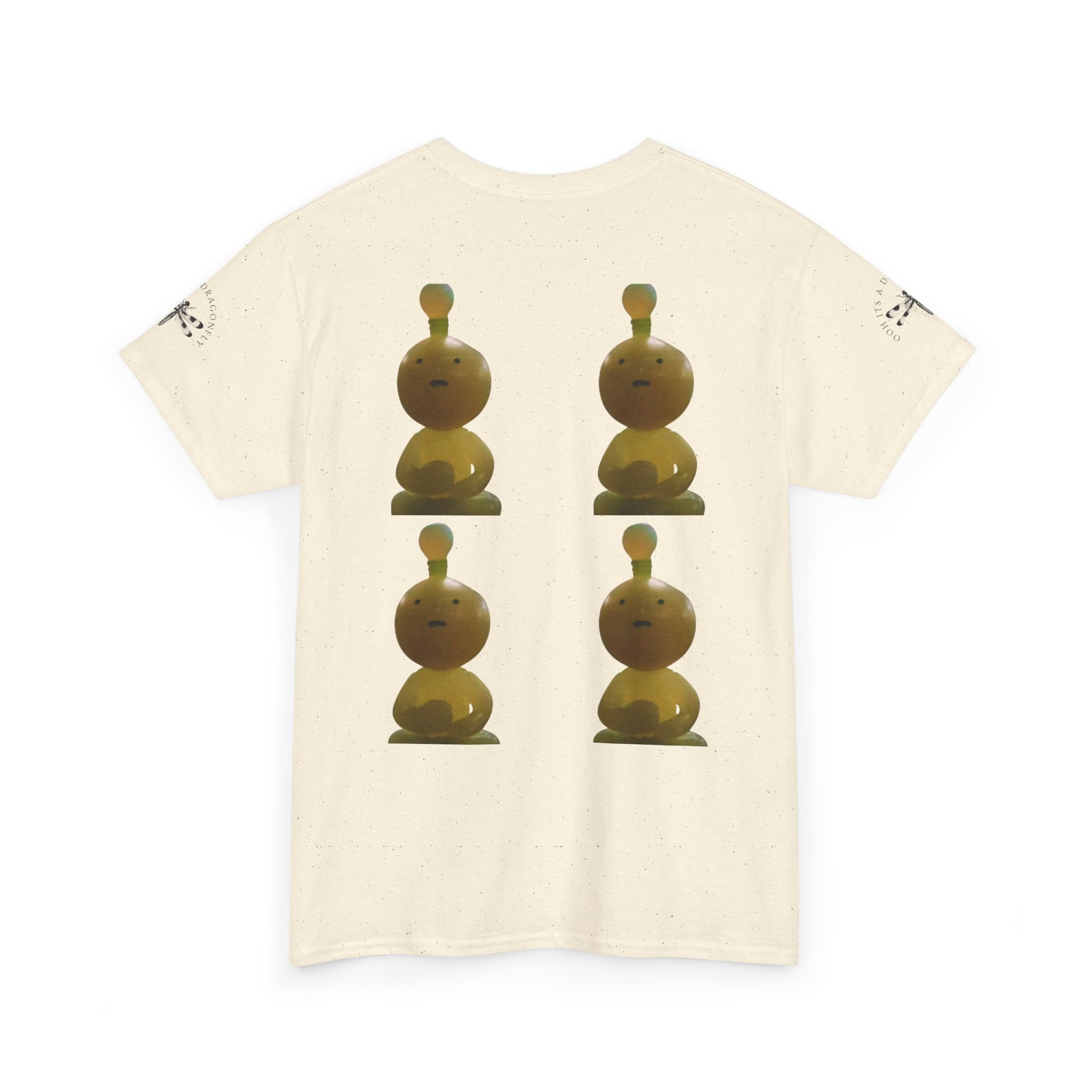 T-Shirt — Whimsical Yellow Totem Print Tee