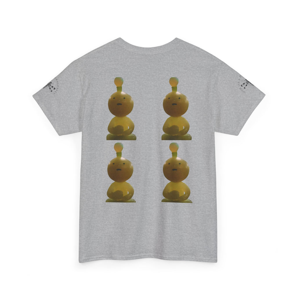 T-Shirt — Whimsical Yellow Totem Print Tee